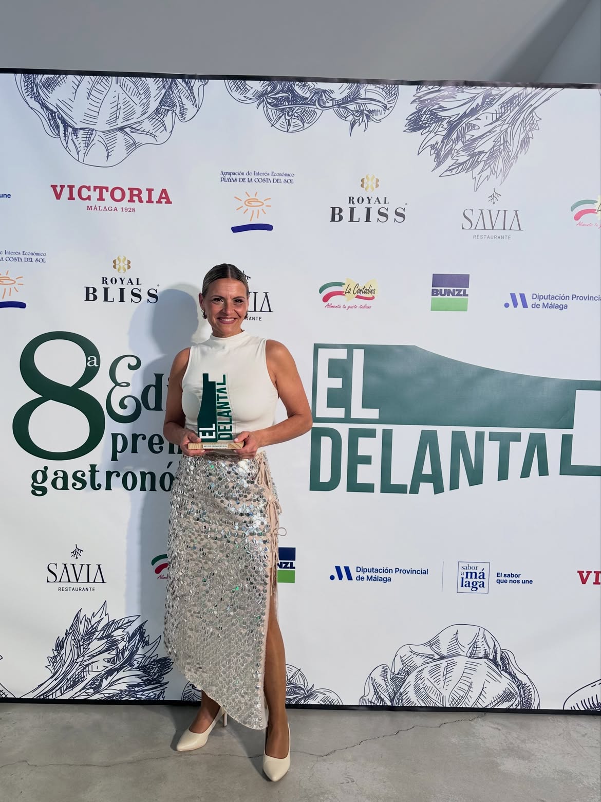 Noe con el Premio Delantal al Mejor Obrador de Málaga