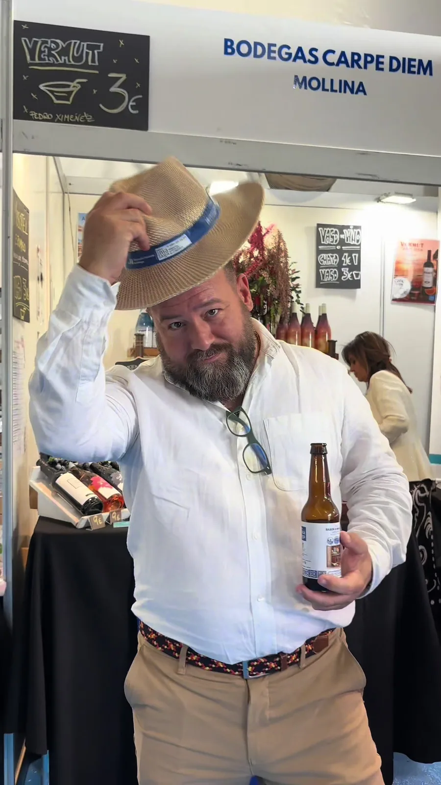 Fotograma de un vídeo de Las Delicias de Mi Noe en la feria Sabor a Málaga de Antequera